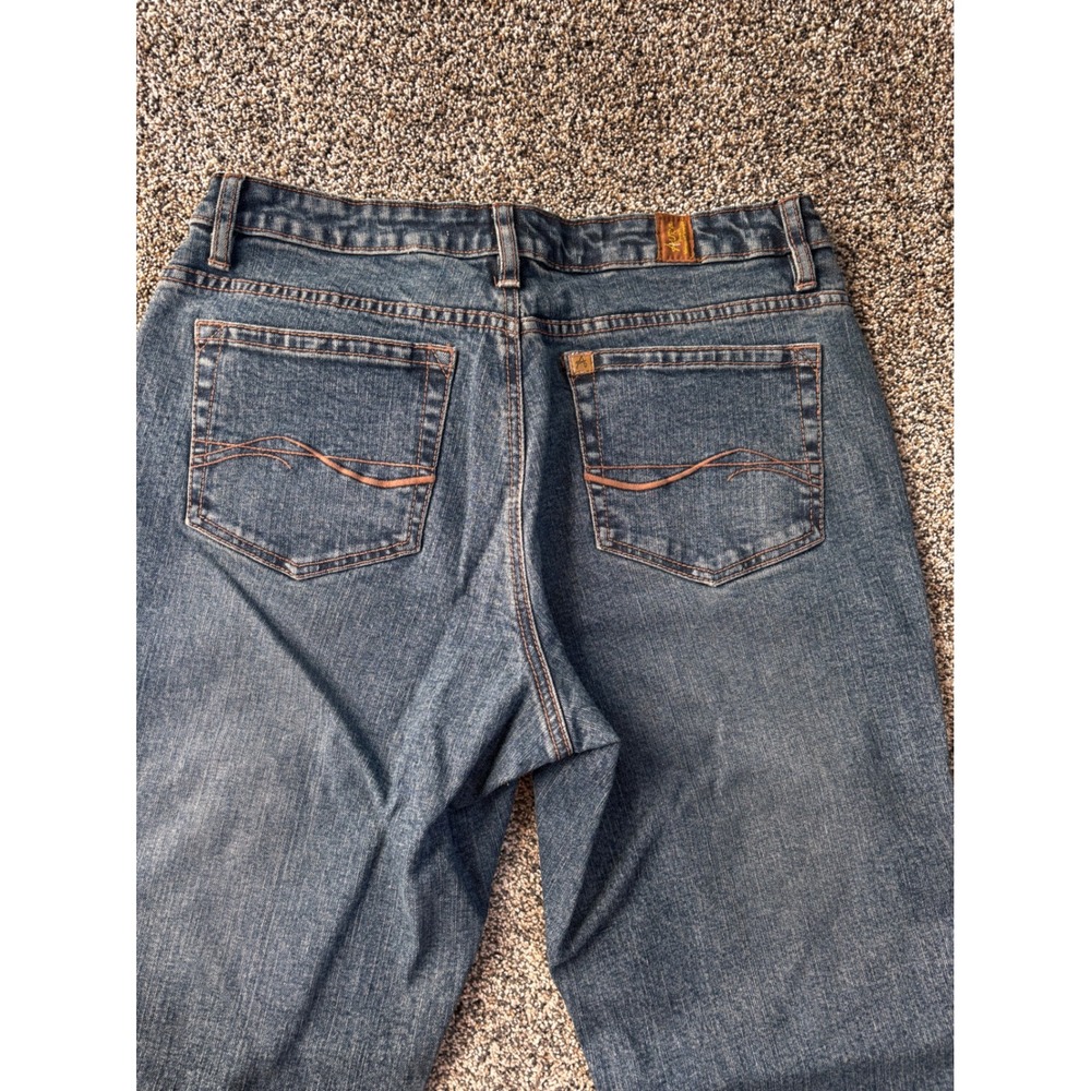 Aura WRANGLER Bootcut vintage Jeans Dark Wash Denim Pockets Women's 10Petite - Picture 2 of 14